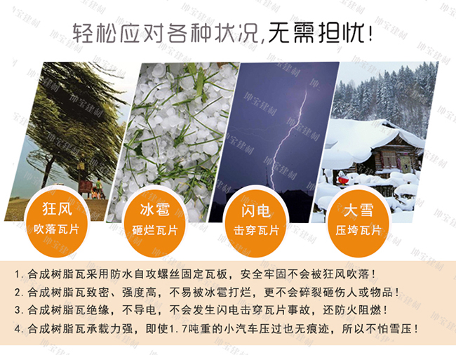 ASA樹(shù)脂瓦輕松應(yīng)對(duì)屋面積雪