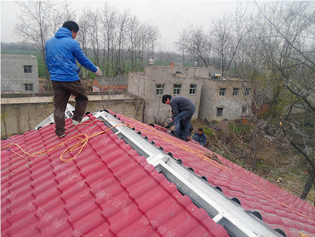 合成樹(shù)脂瓦安裝效果