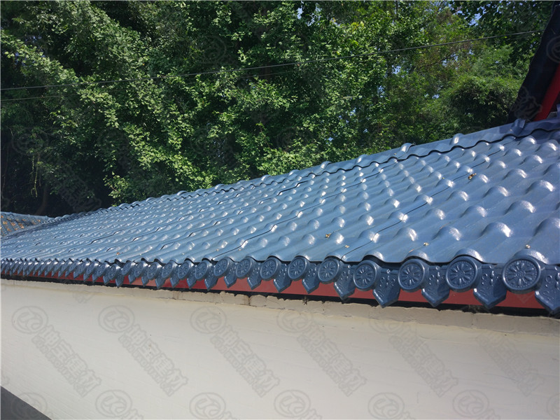 溫江區(qū)府通路政府舊房改造合成樹脂瓦案例