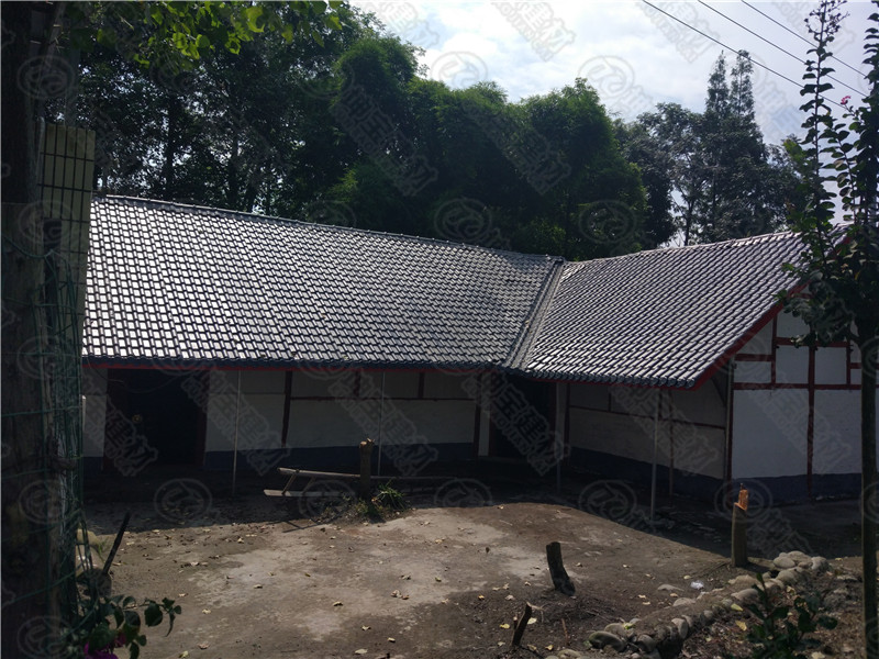 溫江區(qū)府通路政府舊房改造合成樹脂瓦案例