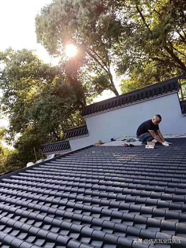 古瓦新制，樹脂仿古瓦為現代仿古建筑添磚加瓦