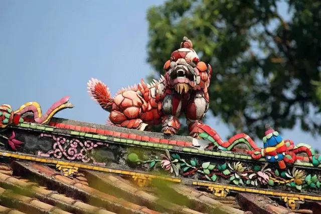 潮州嵌瓷，屋頂生花