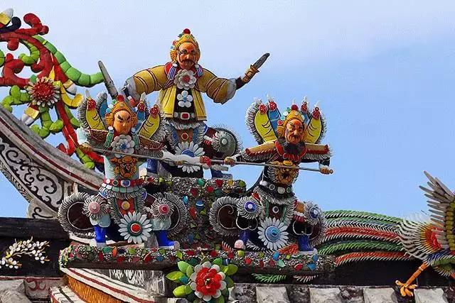 潮州嵌瓷，屋頂生花