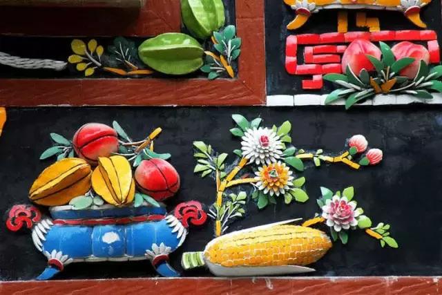 潮州嵌瓷，屋頂生花