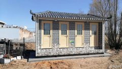 江西九江市采桑區(qū)采用樹脂瓦進(jìn)行公廁改造,屋頂進(jìn)行大面積翻新